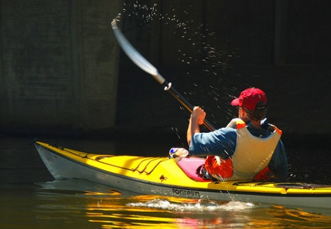 Yellow Kayak (Via <a href="http://www.flickr.com/photos/question_everything/3749355444">Let Ideas Compete</a>.)